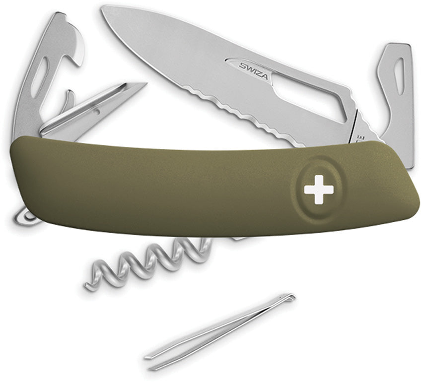 SH03 Swiss Pocket Knife Olive - SZA0361050
