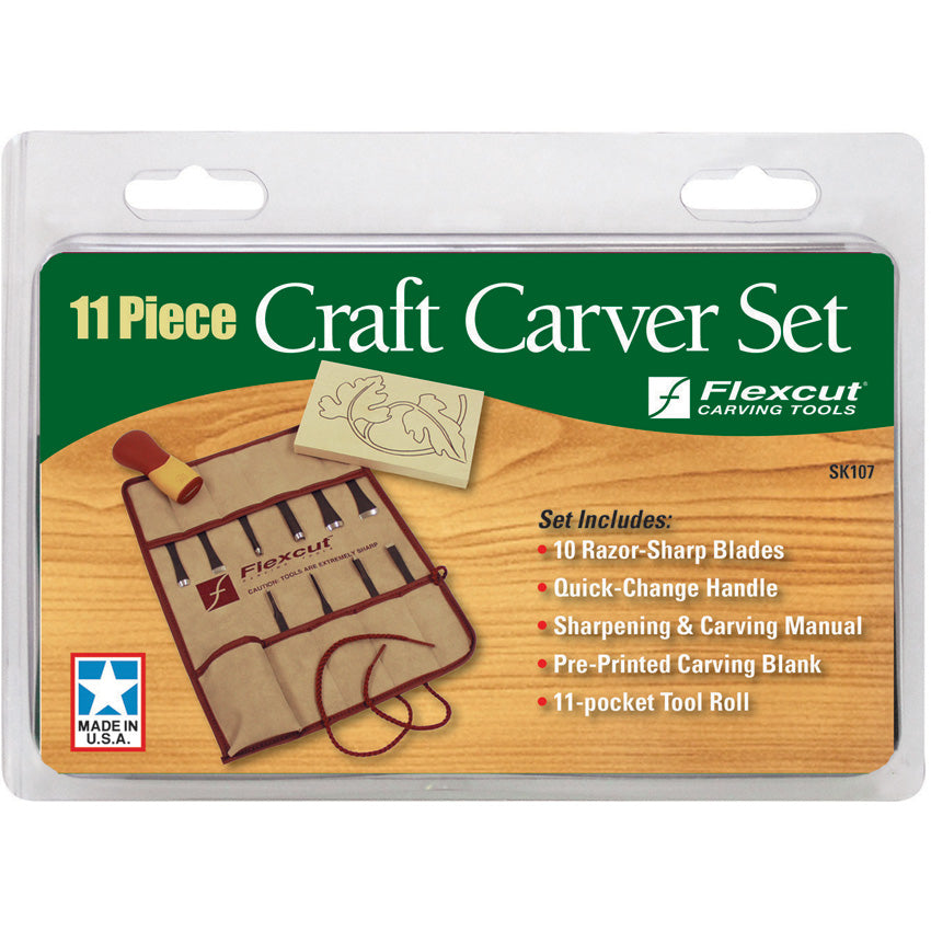 Eleven Piece Craft Carver Set - FLEXSK107