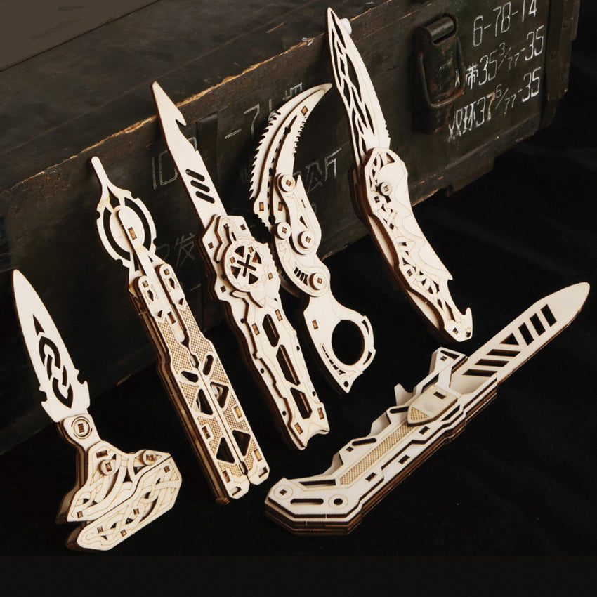 Wood Knife Puzzle Set - CBGPZ03K