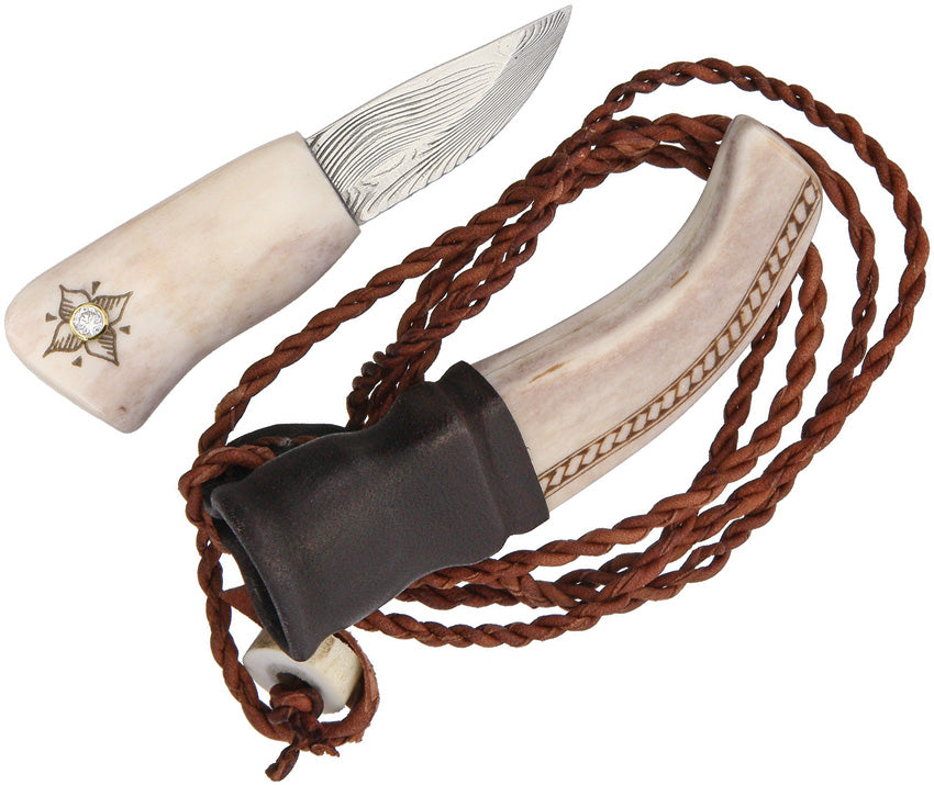 Damascus Neck Knife - KAR3531