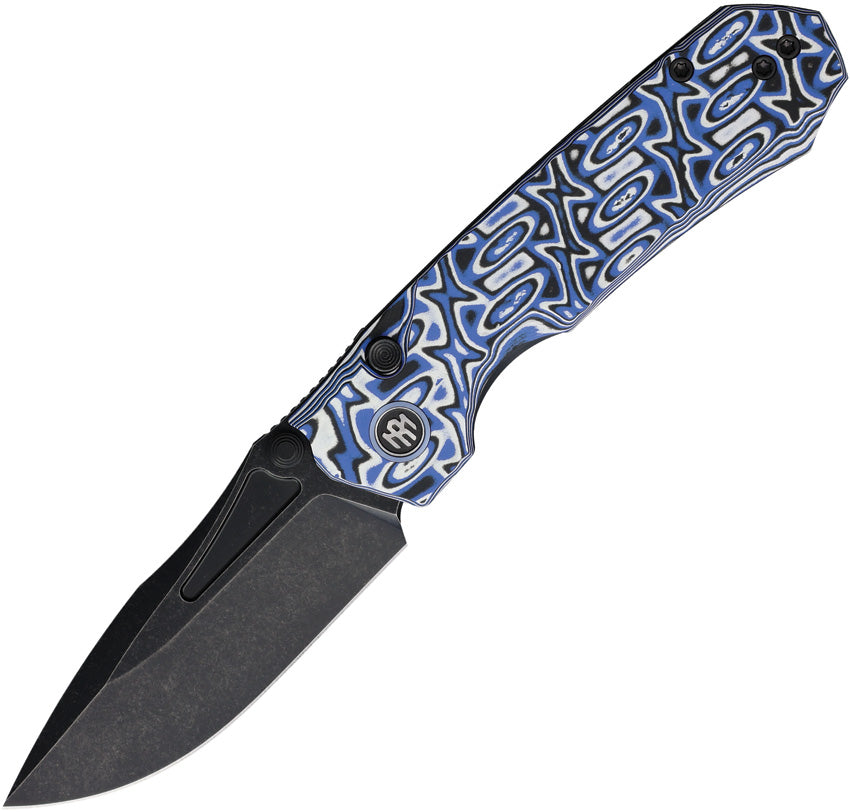 Rhino Button Linerlock Blue - RMTRNGD262