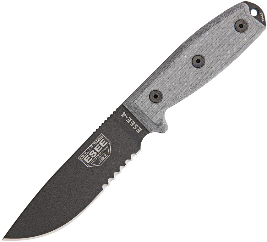 Model 4 Stainless Serrated - ES4SMBB