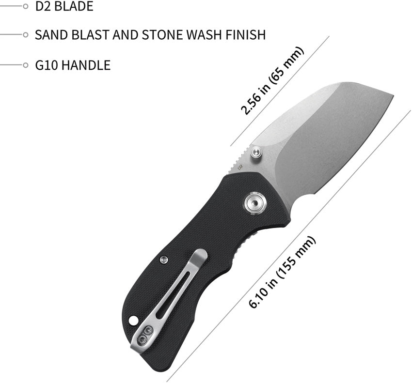 Karaji Linerlock Sheepfoot Blk - KUB180A