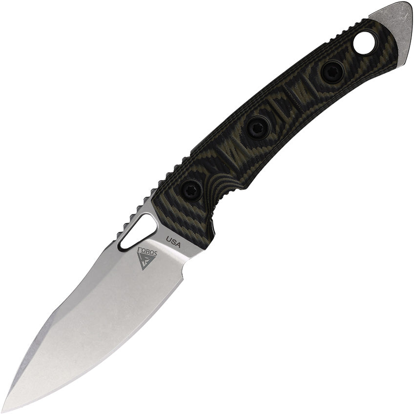 Cacula Fixed Blade Blk/Grn - FOB062