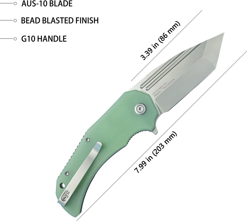 Bravo 1 Linerlock Jade - KUB318D