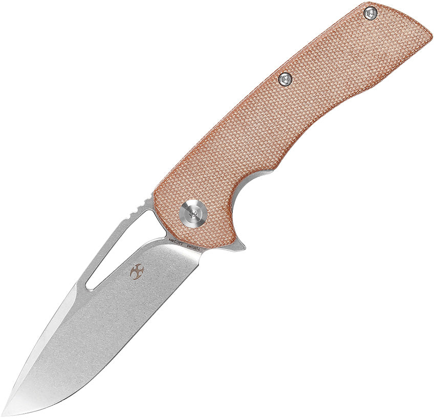 Kryo Framelock Brown Micarta - KT1001M4