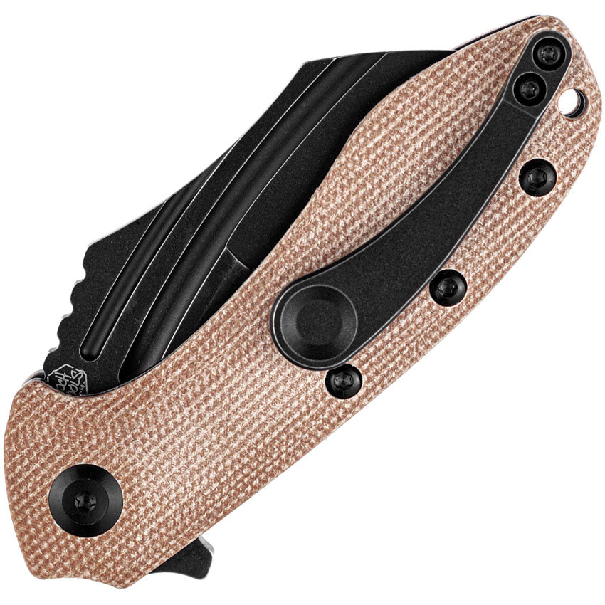 KTC3 Linerlock Brown Micarta - KT1031B2