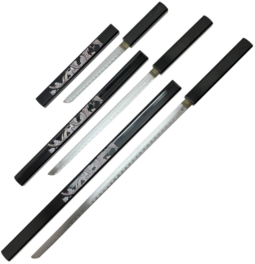 Samurai Sword 3 Piece Set - BMNSA125BKD