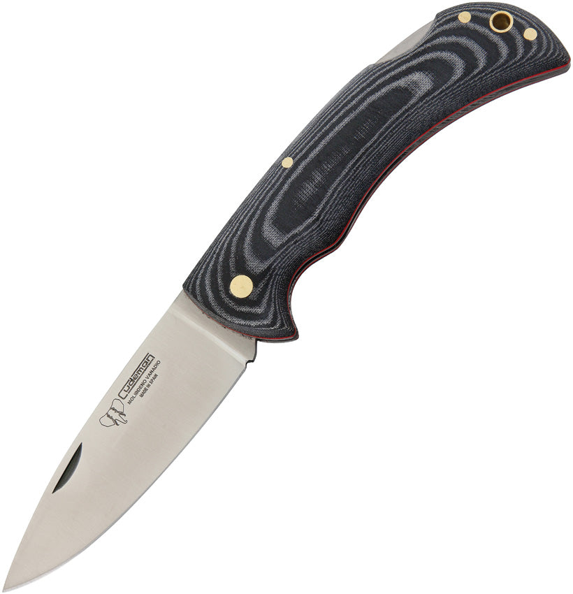 Lockback Hunter Black Micarta - CUD325M