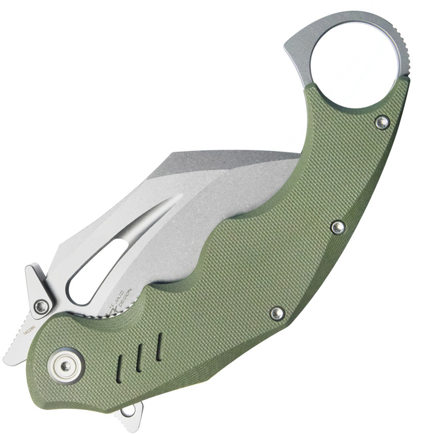 Wrath Karambit Linerlock Green - KUB261B