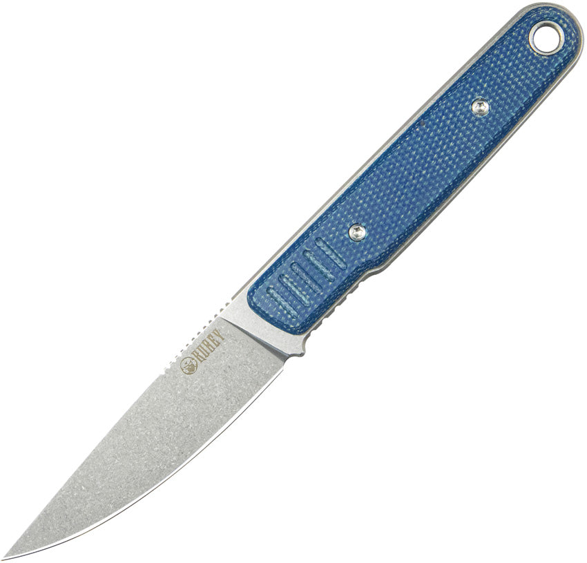 JL Fixed Blade Blue Micarta - KUB356B
