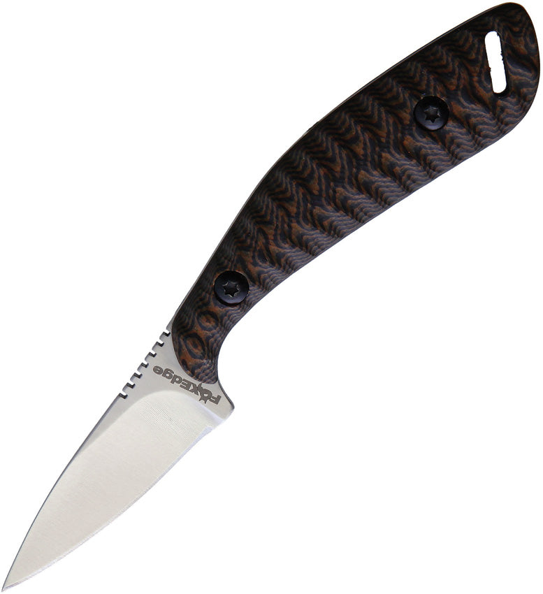 Neck Knife Black/Brown G10 - FE006