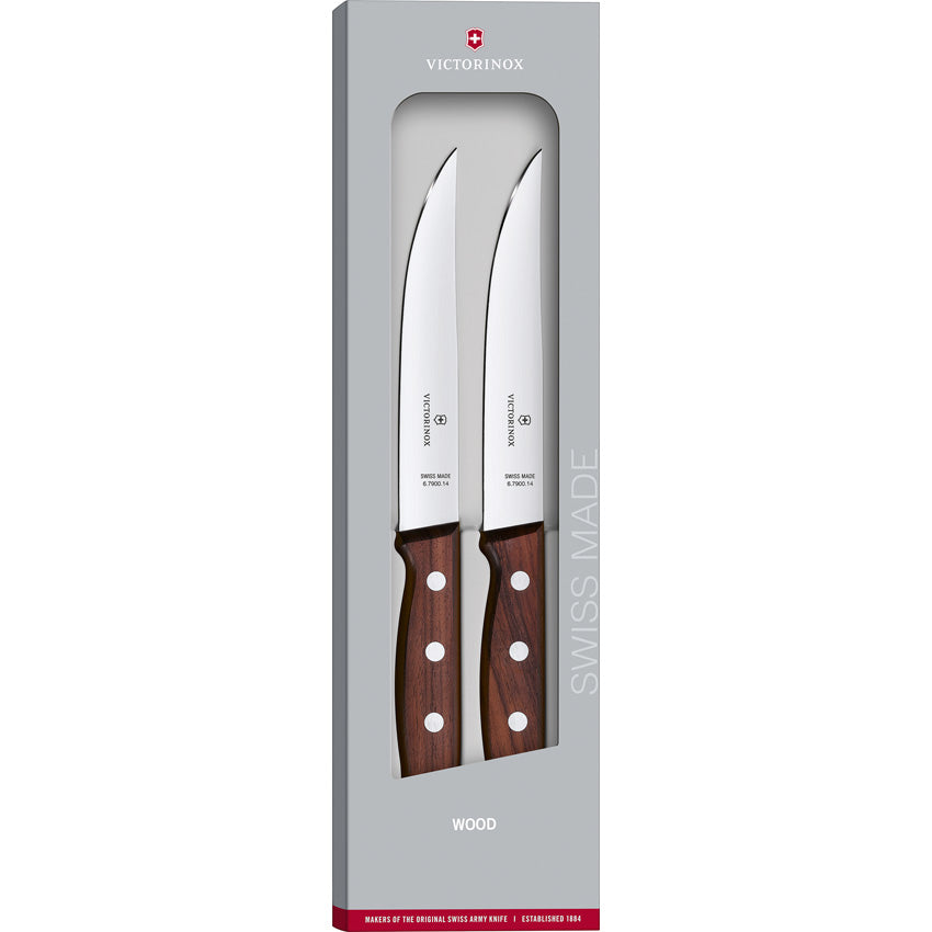 Steak Knife Set 2pc Wood - VN511202G