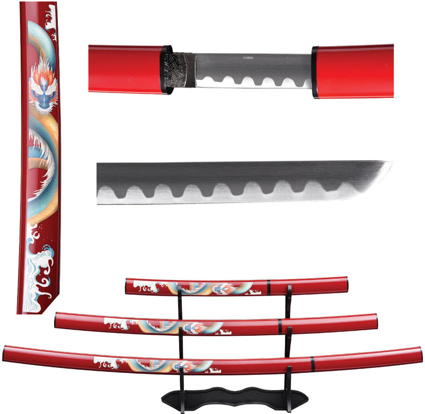 Samurai Sword 3 Piece Set - BMNSA122BDD
