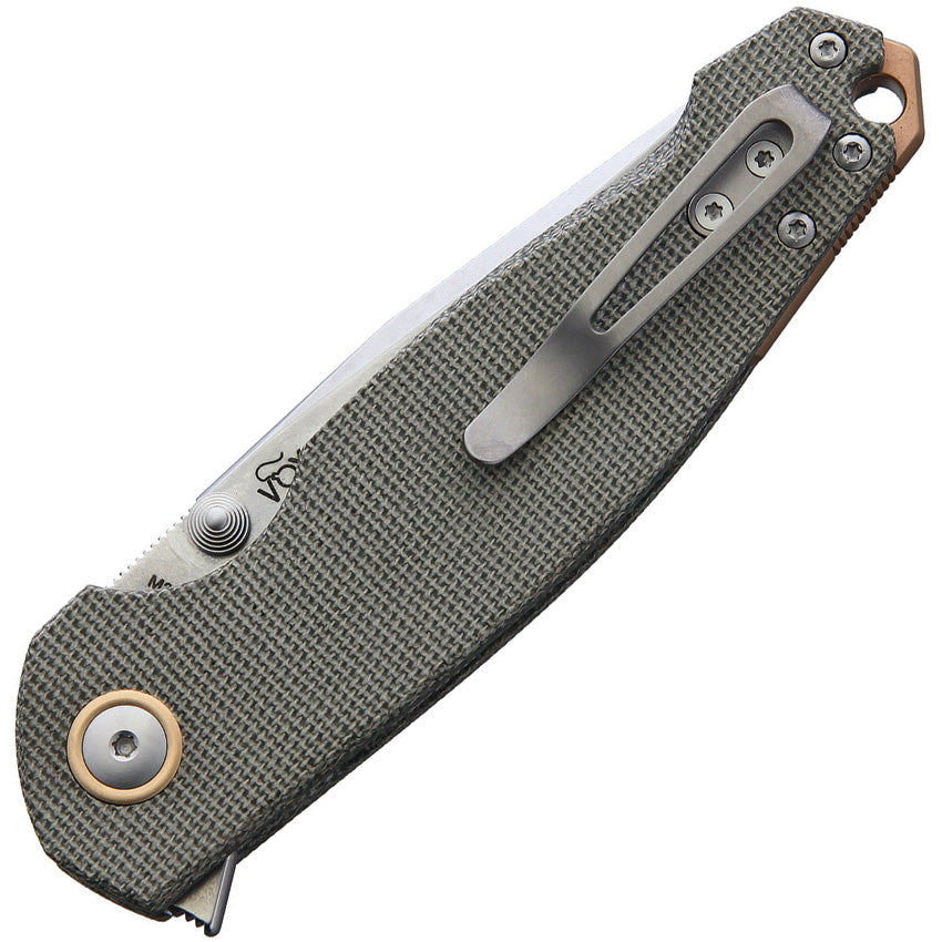 Katla Linerlock Green Micarta - V5982CG