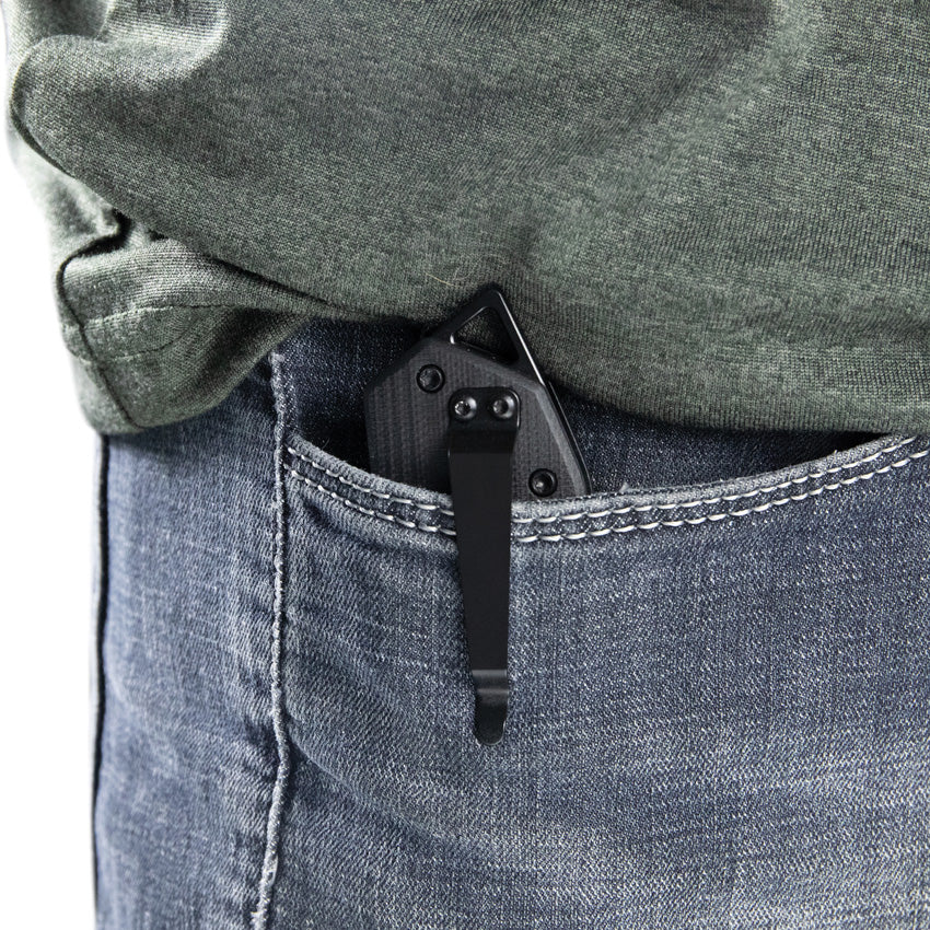 EDC Linerlock Black G10 - KUB203J