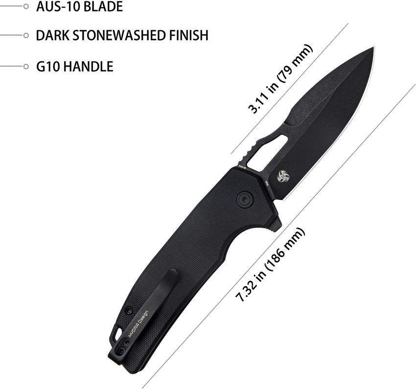 RDF Button Lock Black - KUB316A