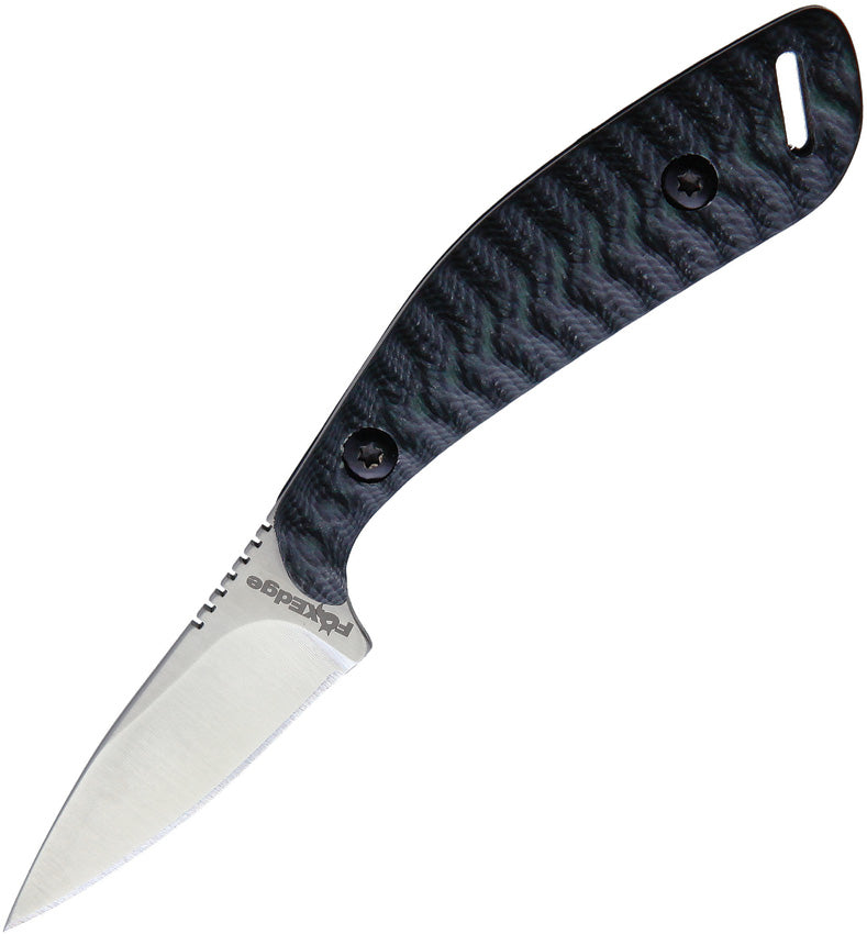 Neck Knife Black/Blue G10 - FE005