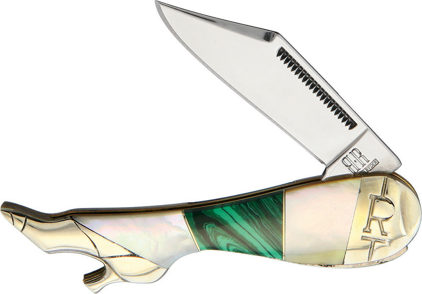 Small Leg Knife Malachite - RR2033