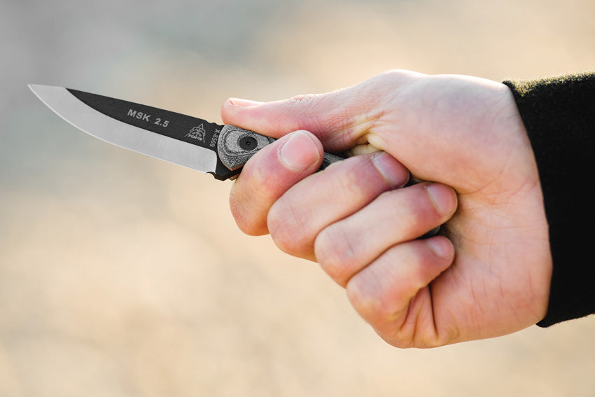 Mini Scandi Knife Black Linen - TPMSKBLM