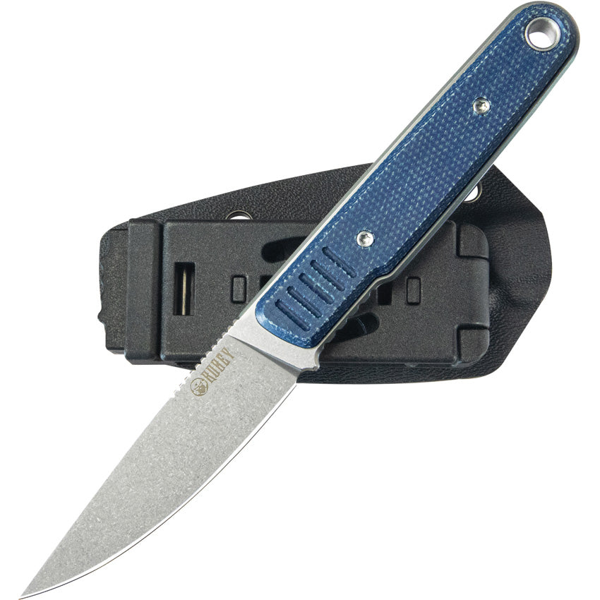 JL Fixed Blade Blue Micarta - KUB356B