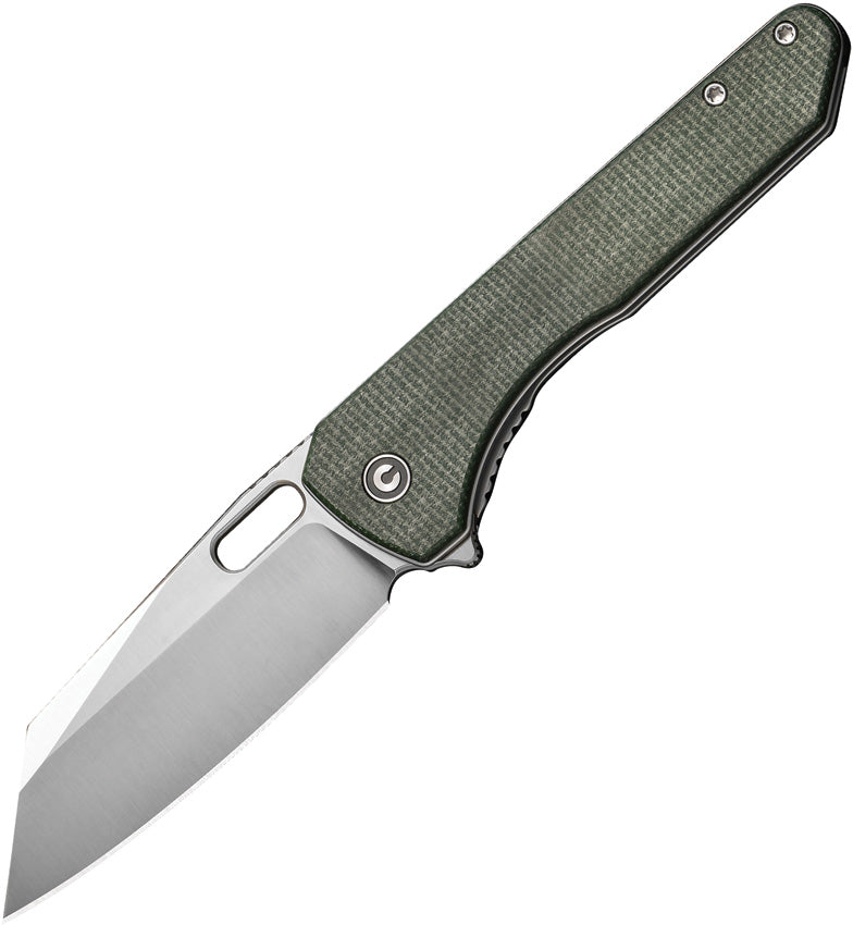 Nugz Linerlock Grn Micarta - CIVC230602