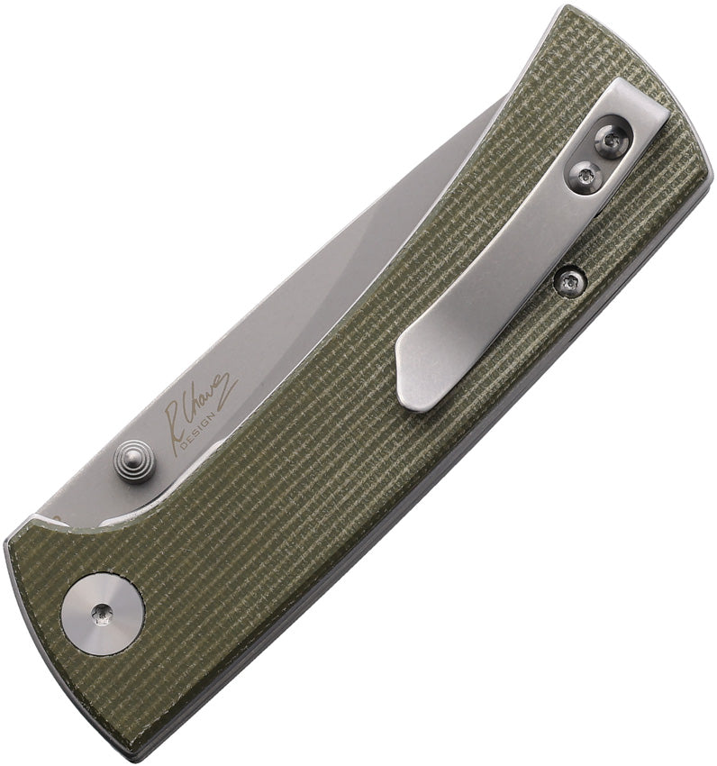 RCK9 Linerlock Green Mic - EKC101SSGN