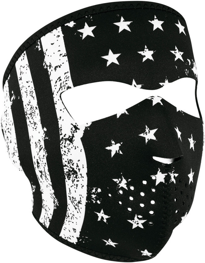 Full Face Mask BW Flag - ZHWNFM091