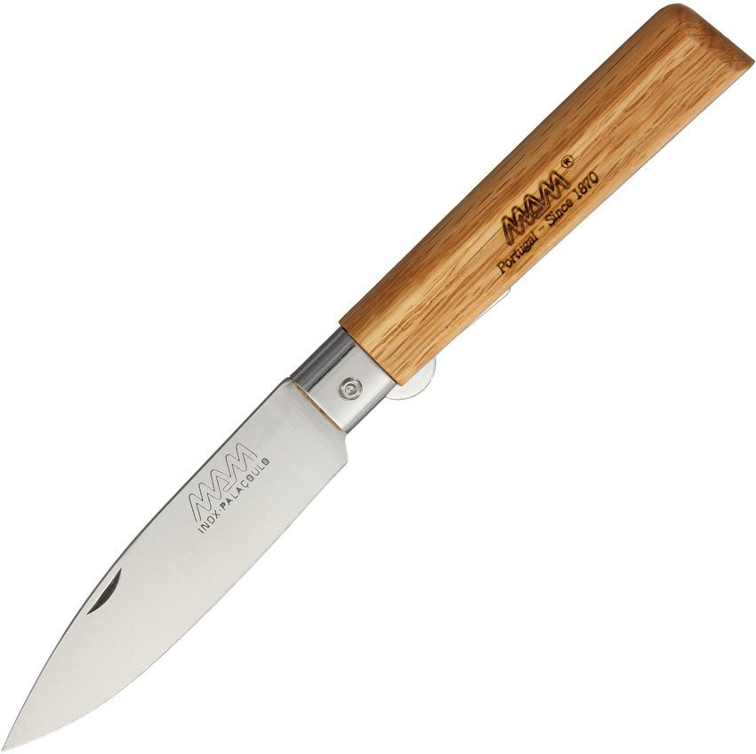 Linerlock Drop Point Oak - MAM2036A