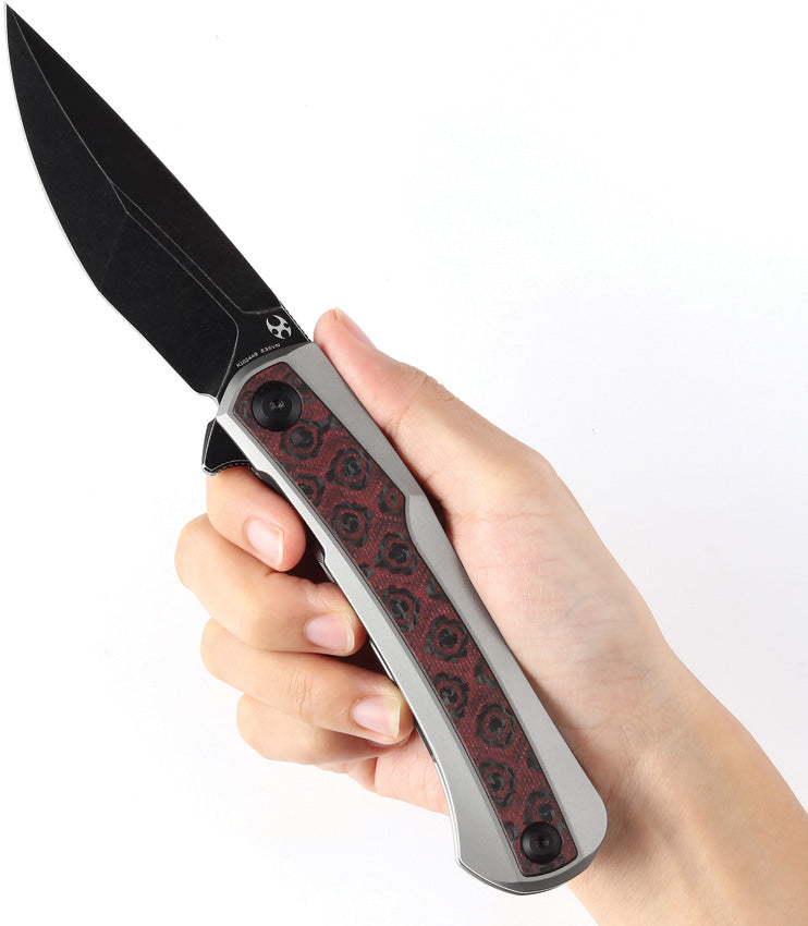 Kratos Framelock Red/Blk CF - K1024A9