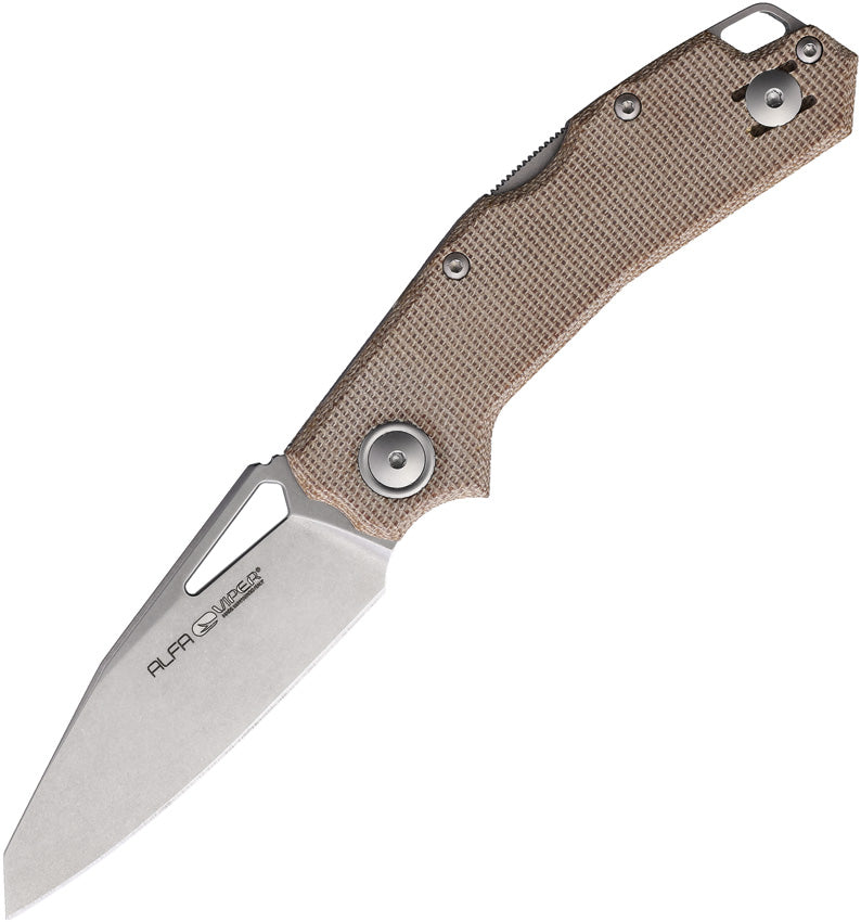 Alfa Lockback Natural Micarta - V6022CN