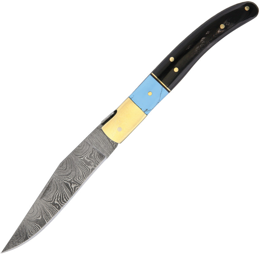 Turquoise And Horn Folder - DM1156