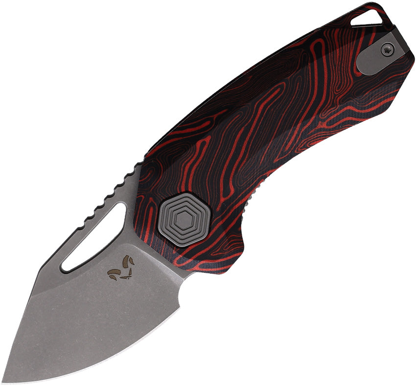 Anzu Linerlock Blk/Red G10 - DMN016BKRD
