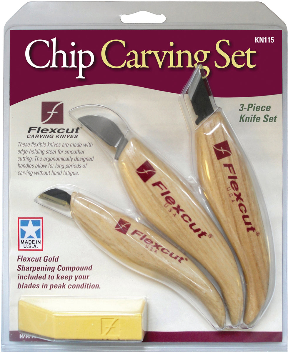 Chip Carving Set 3 Piece - FLEXKN115