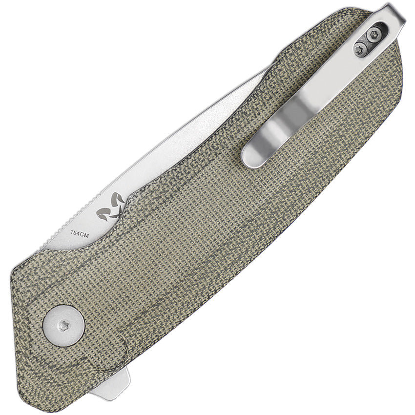 Mad Tanto Button Lock Micarta - KIV4602C2