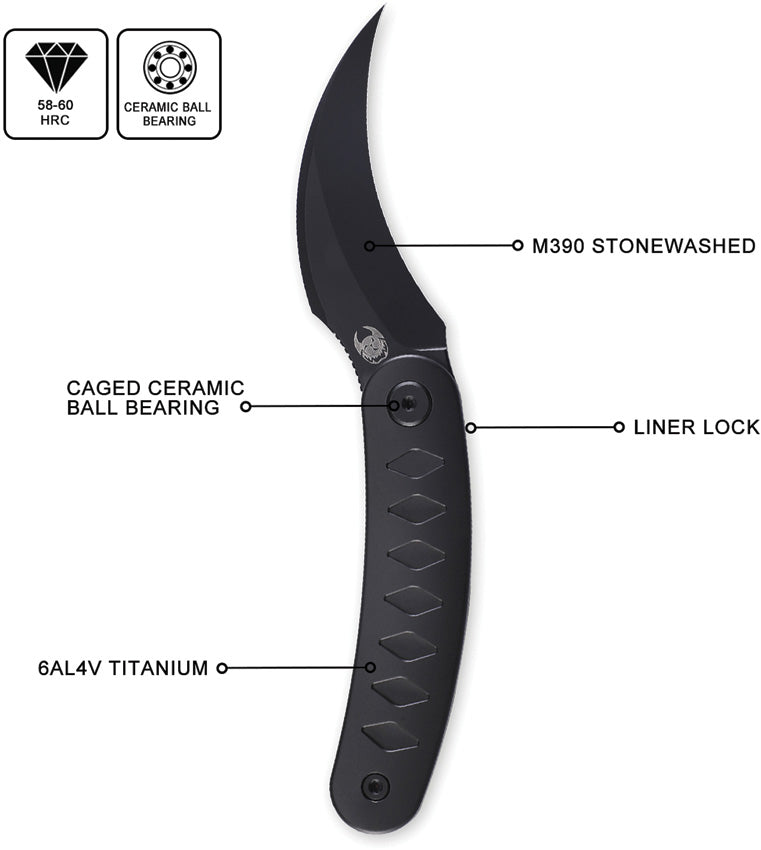 Kage Linerlock Black - CVLC03DW