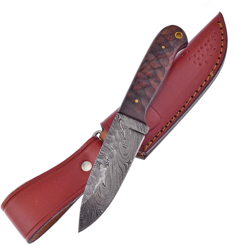 Fixed Blade Chiseled Winewood - FVFD122CWW