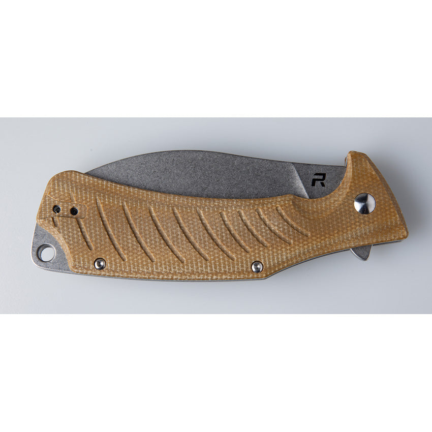 Ness Linerlock Brown Micarta - REVNESSMIC