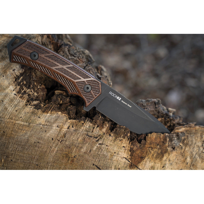 Rock 62 Fixed Blade Walnut - WXK00102