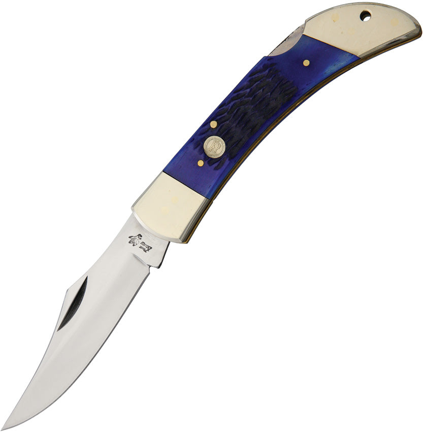 Lockback Hunter Blue Bone - F14127BLPB