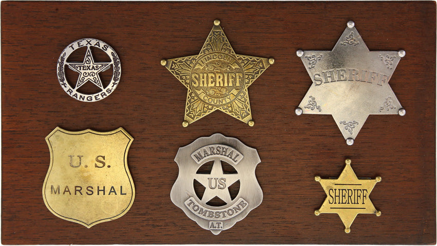 Set of 6 Badges with Plaque - DX873