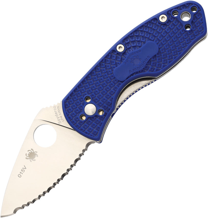 Ambitious Linerlock Blue Serr - SC148SBL