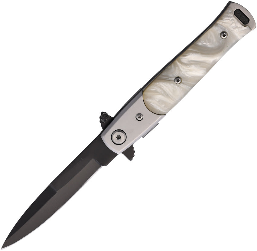 Stiletto Style Linerlock White - STT27108SL1