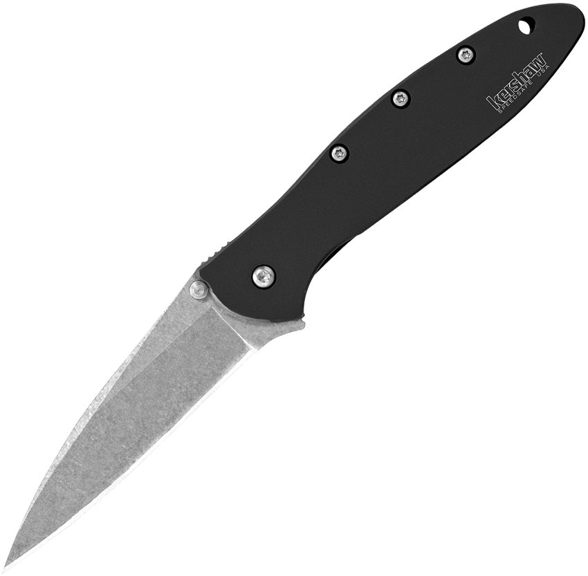 Leek Linerlock A/O Black SW - KS1660SWBLK