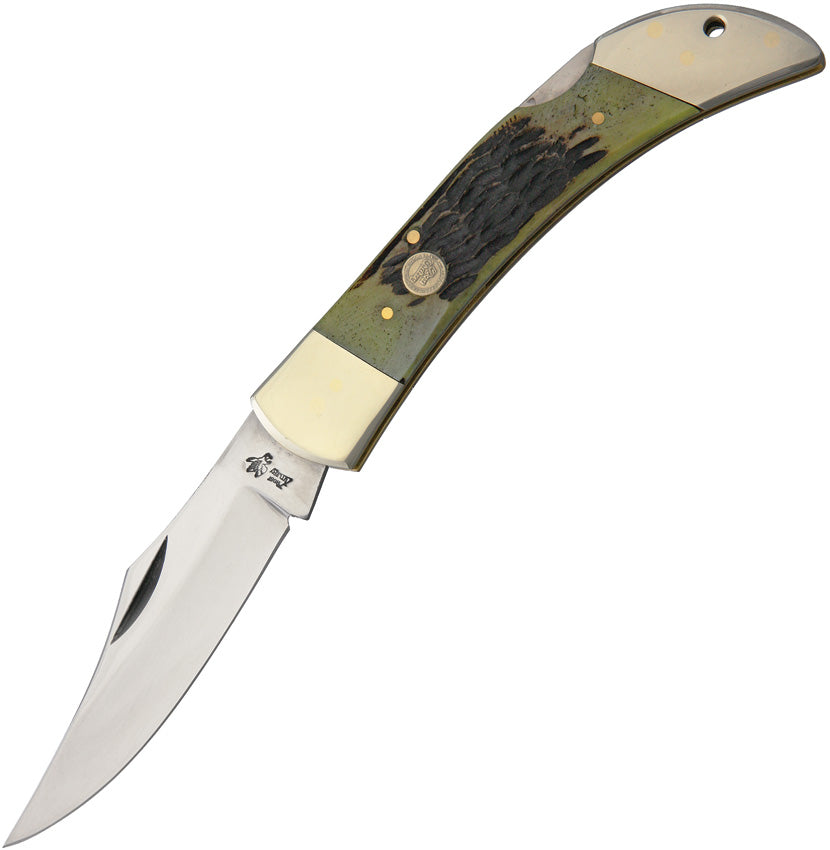Lockback Hunter Green Bone - F14127AGB