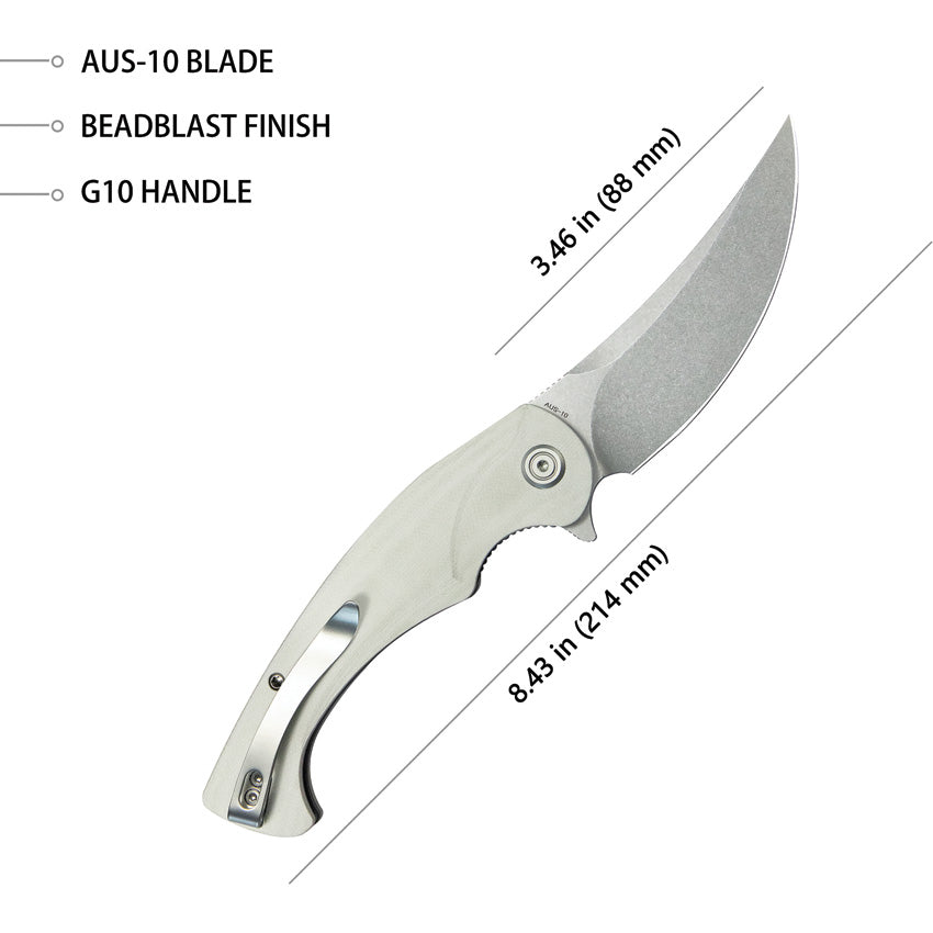 Scimitar Linerlock White - KUB173C