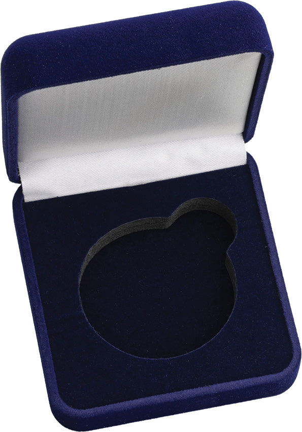 Blue Velvet Coin Box - M4626