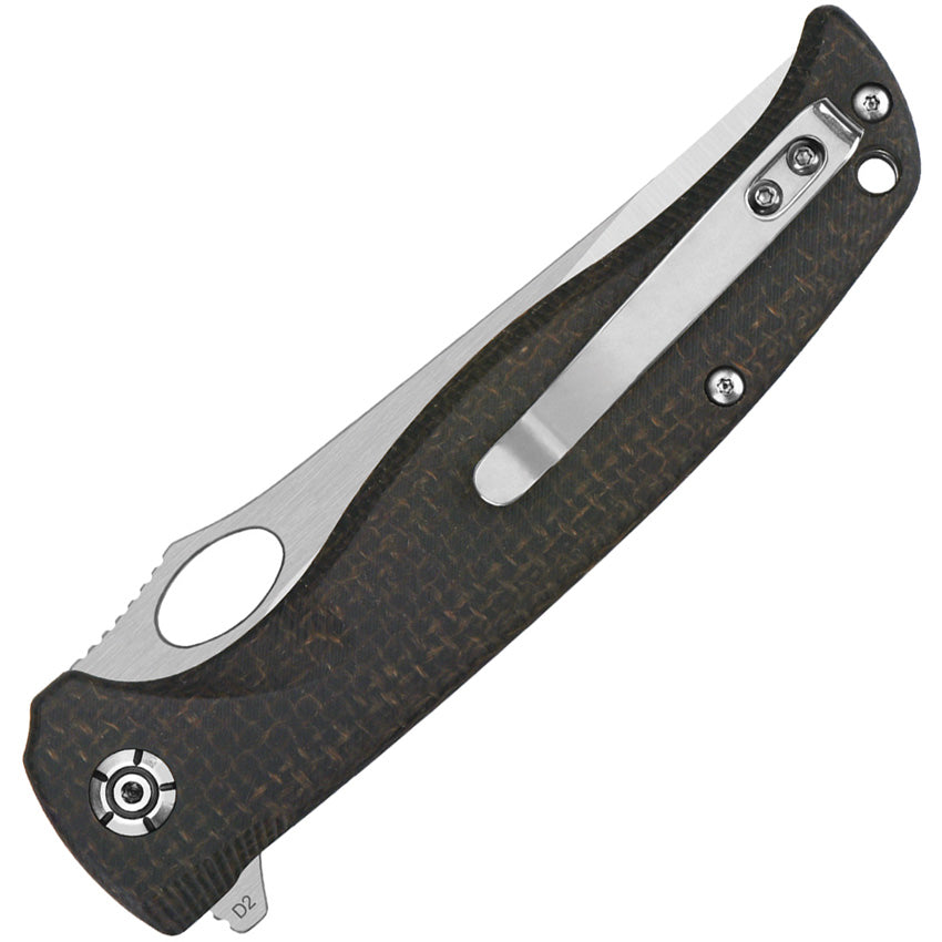 Gavial Linerlock Brown Micarta - QS126D1