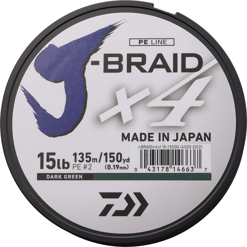 J-Braid Line 15/150 Green - DIAJB4U15150DG