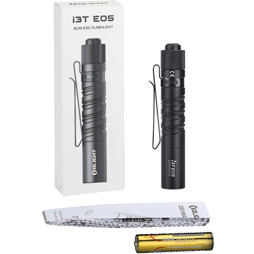 i3T EOS Mini Flashlight Black - OLTI3TEOSBK